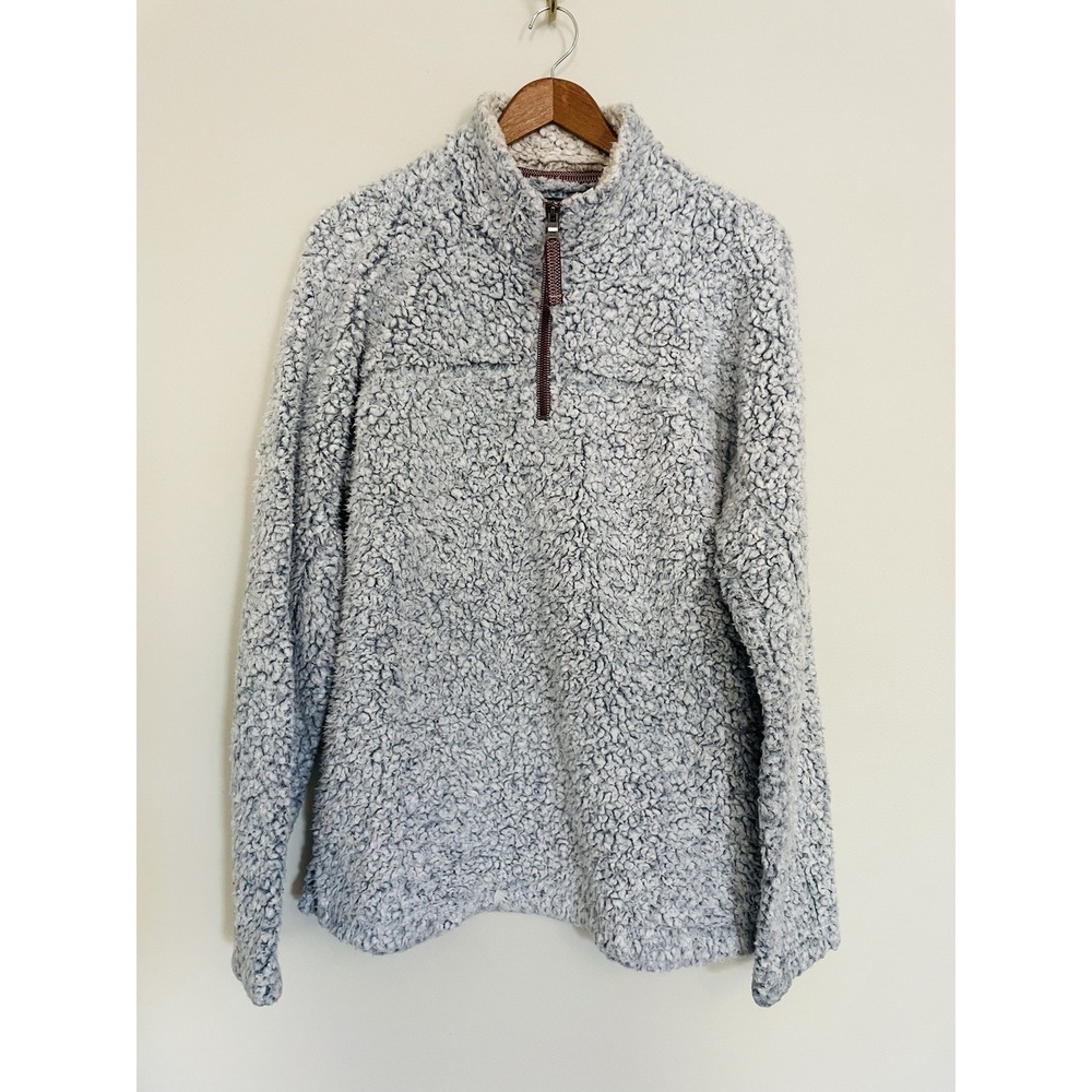 True Grit The Original Frosty Tipped Pullover 1/4‎ Zip In Charcoal. Size Small.